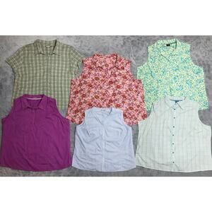 Women’s Plus Size 4X Tops Bundle Lot 6 Mixed Brands